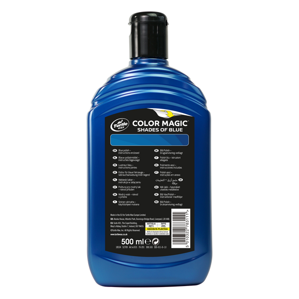 Поліроль для кузова з відновленням кольору Turtle Wax Color Magic Blue синя 500 мл 52709 52709 фото