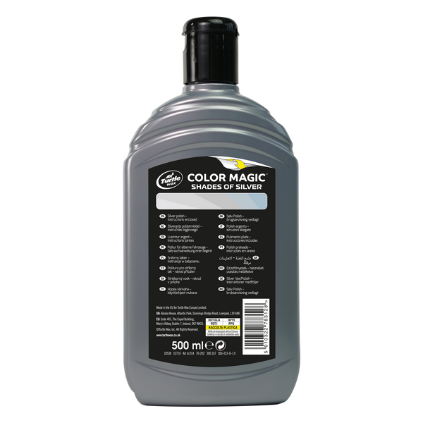 Полироль для кузова с восстановлением цвета Turtle Wax Color Magic Silver серебряная 500 мл 52710 52710 фото