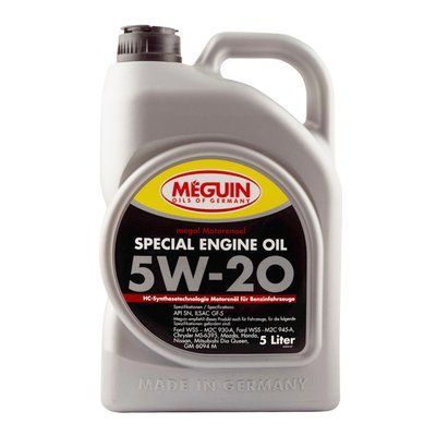 Олива моторна Meguin SPECIAL ENGINE OIL SAE 5W-20 5 л 9499 9499 фото