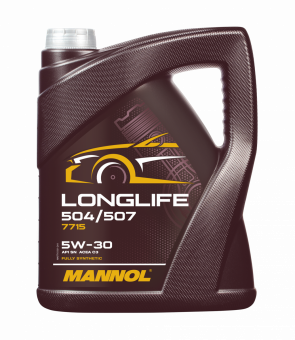 Олива моторна MANNOL Longlife 504/507 5W-30 5 л MN7715-5 MN7715-5 фото
