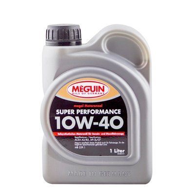 Олива моторна Meguin SUPER PERFORMANCE SAE 10W-40 1 л 4366 4366 фото