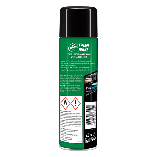 Полироль приборной панели с запахом 'Новый автомобиль' Turtle Wax FRESH SHINE NEW CAR 500 мл 53007 53007 фото