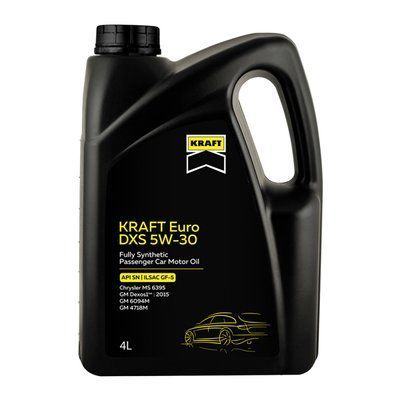 Олива моторна KRAFT Euro DXS 5W-30 4 л 708435 708435 фото